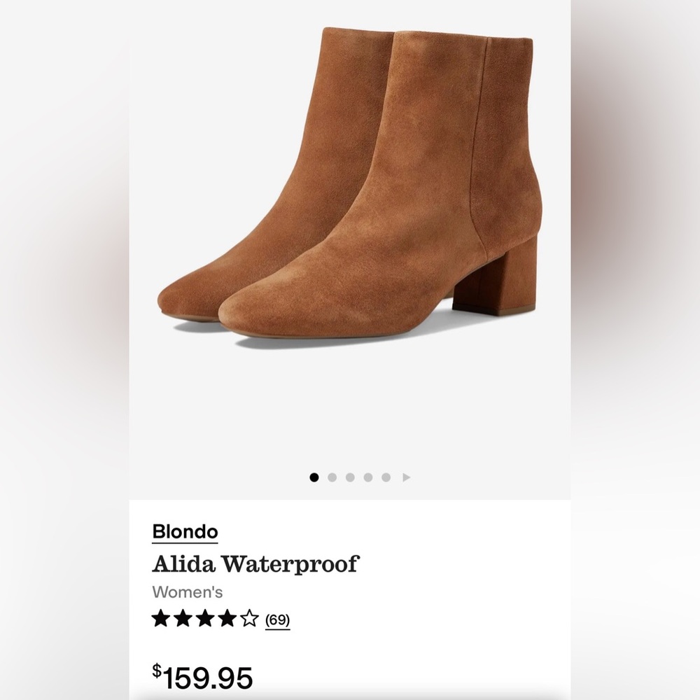 Blondo Alida Waterproof Brown Heeled Boots